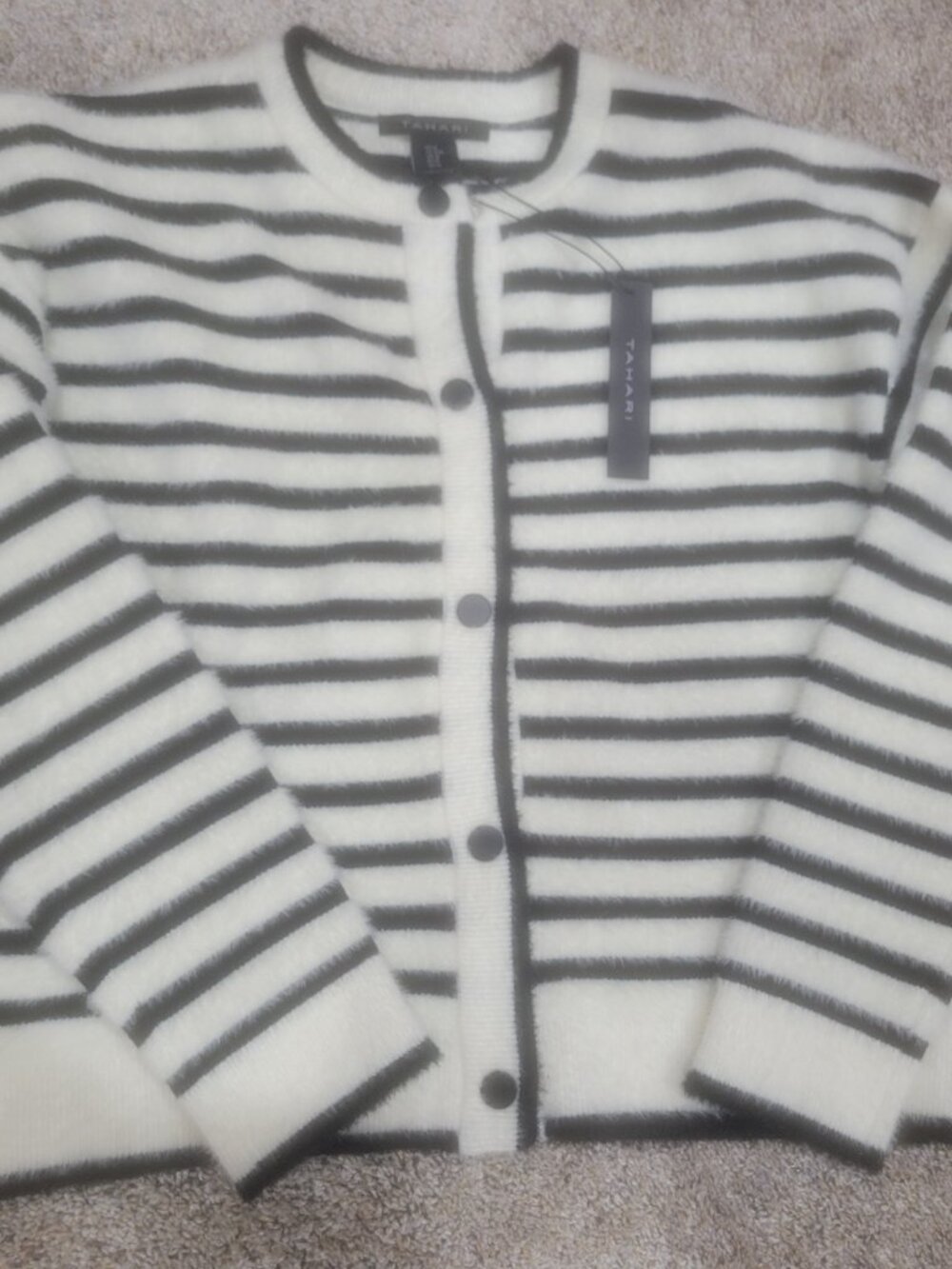 Tahari fuzzy sweater - Medium